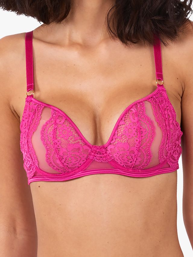 Felicity Hayward x Playful Promises Ophelia Cut Out Lace Bra, Pink