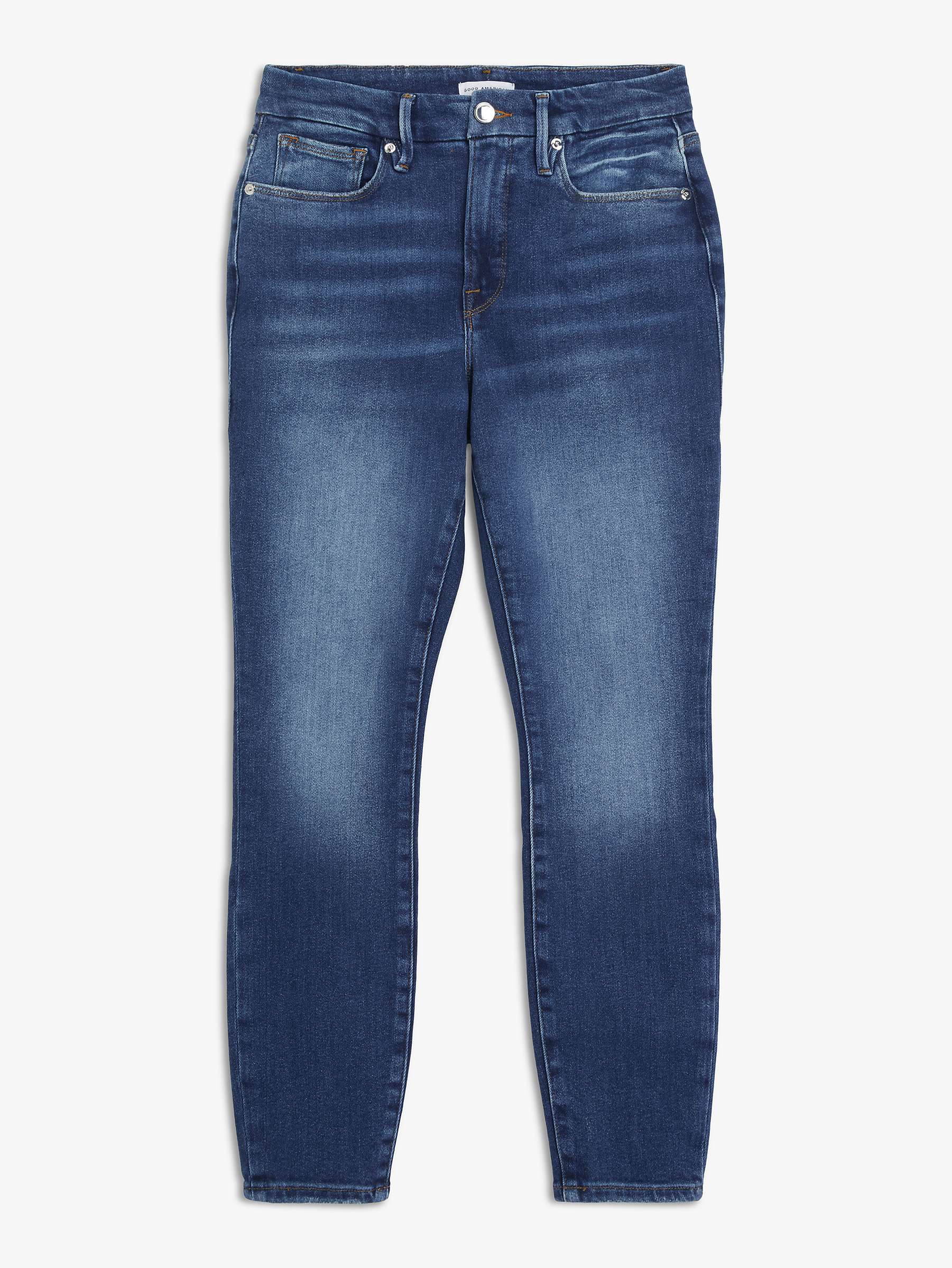 Good American Good Legs Jeans, Mid Blue at John Lewis & Partners