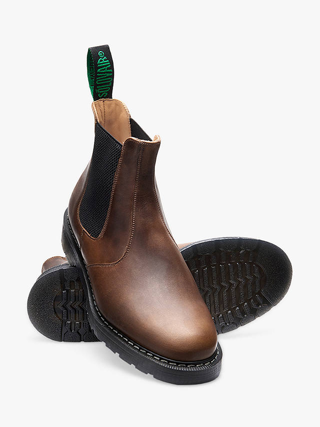 Solovair Made in England Dealer Chelsea Boots, Gaucho