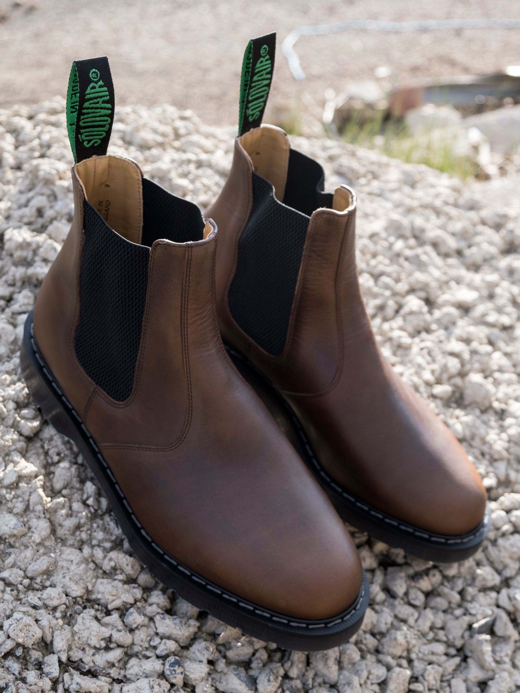 Solovair Made in England Dealer Chelsea Boots, Gaucho at John Lewis ...