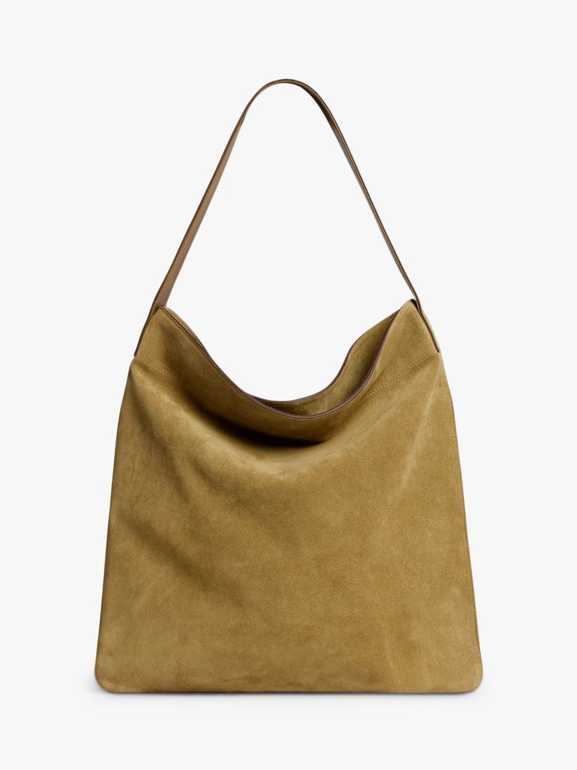 Gerard Darel Lady Leather Shoulder Bag, Lime at John Lewis & Partners