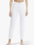 Calvin Klein Mom Fit Cropped Jeans, White