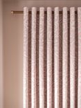 John Lewis Painted Leaves Pair Blackout/Thermal Lined Eyelet Curtains