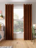 John Lewis ANYDAY Cord Pair Lined Eyelet Curtains