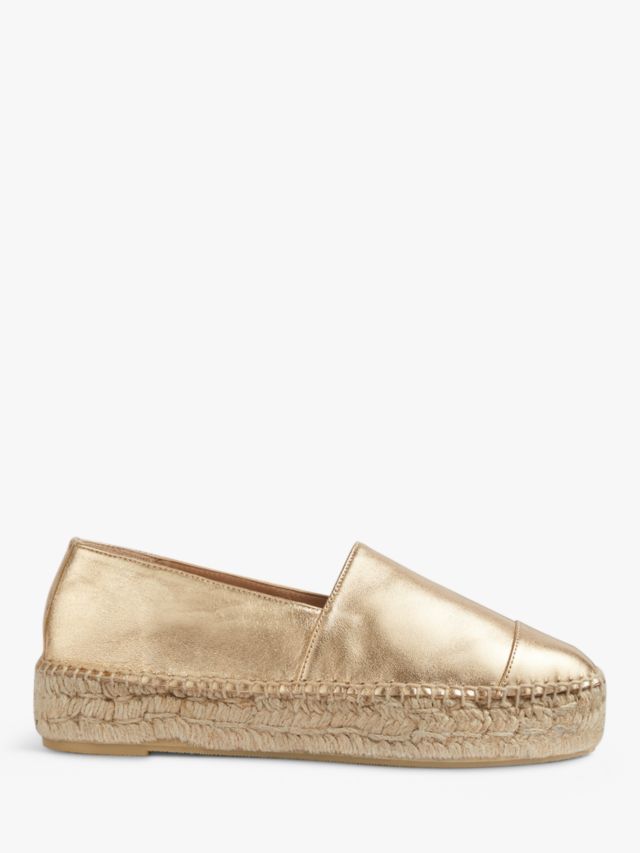 Leather Espadrille Flats