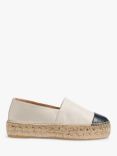 L.K.Bennett Talia Leather Flatform Espadrilles, Buttercream, Cre-buttercream