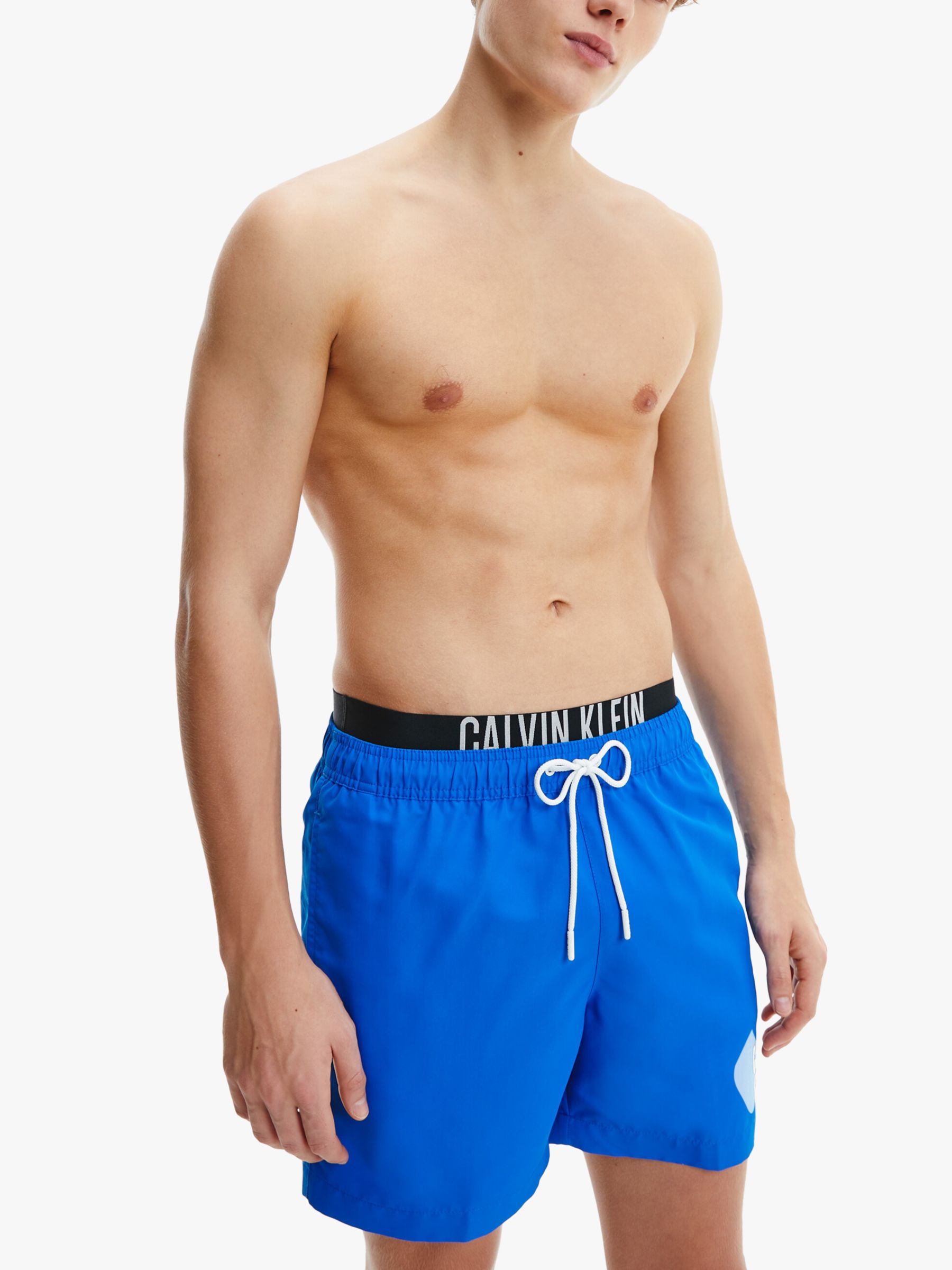 Calvin Klein Intense Power Recycled Poly Swim Shorts, Pioneer Blue