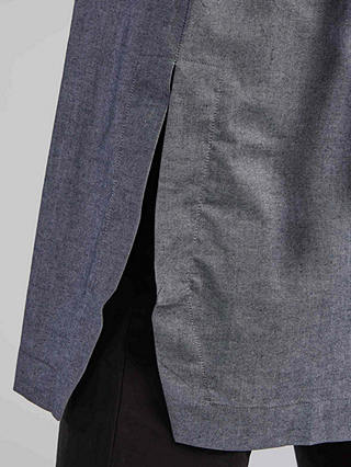 Aab Structured Cotton Midi Shirt Dress, Mid Grey