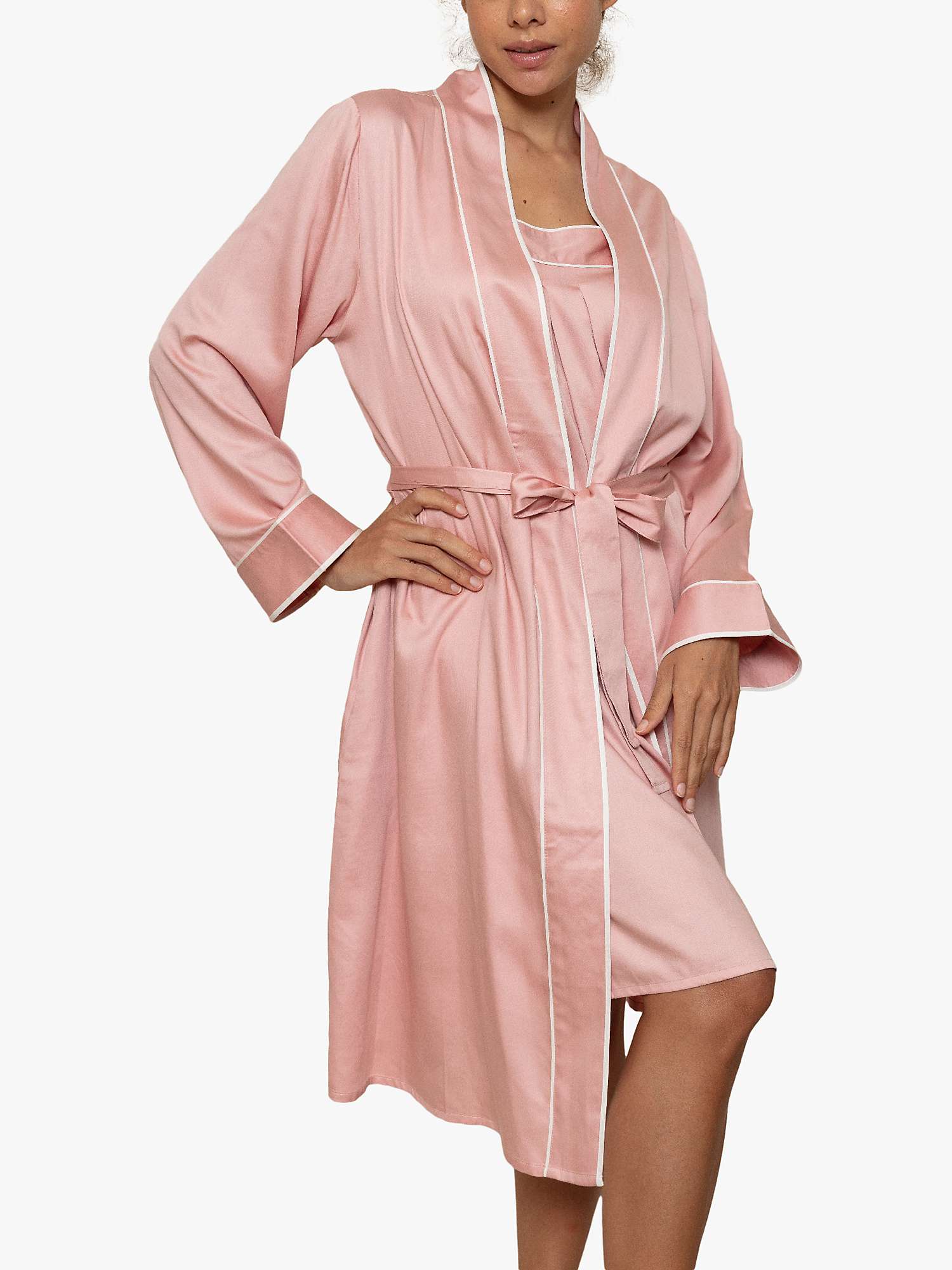 Buy Fable & Eve Short Robe, Dusky Pink Online at johnlewis.com