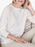 Pure Collection Lofty Cashmere Jumper, Soft White