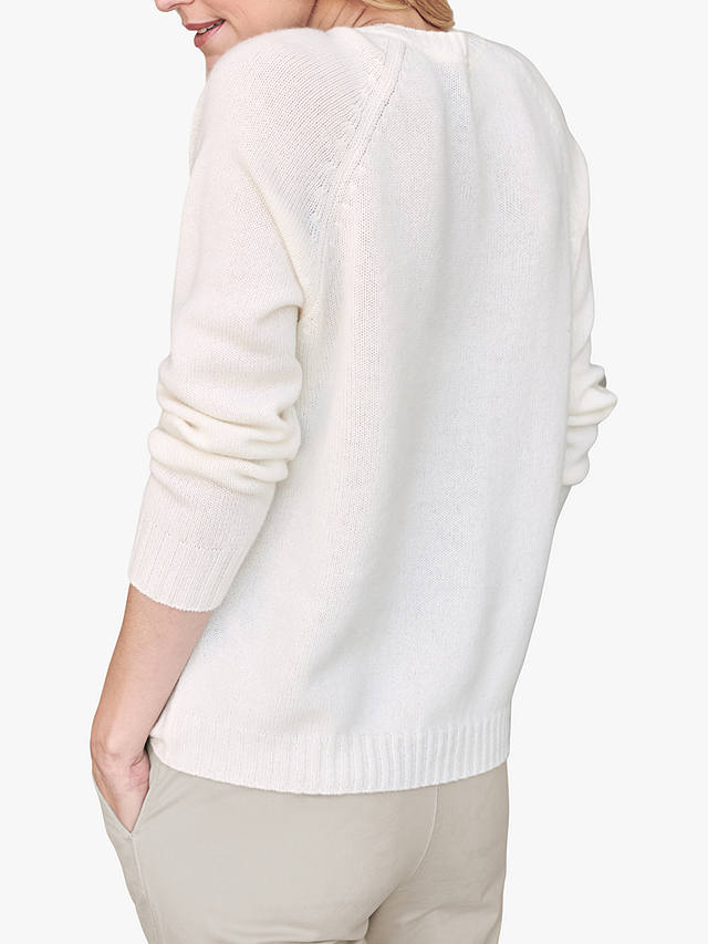 Pure Collection Lofty Cashmere Jumper, Soft White