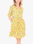 Brakeburn Orchard Floral Print Dress, Yellow/Multi, Yellow/Multi