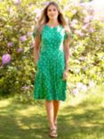 Brakeburn Eva Floral Print Jersey Dress, Green