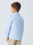 John Lewis Heirloom Collection Kids' Plain Oxford Shirt, Blue