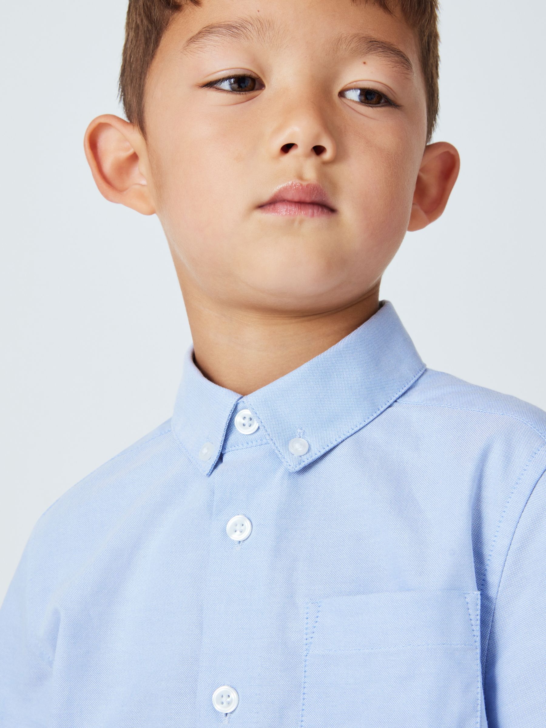 Buy John Lewis Heirloom Collection Kids' Plain Oxford Shirt, Blue Online at johnlewis.com