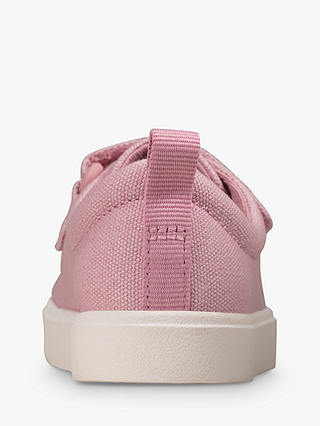 Clarks Kids' City Bright Riptape Trainers, Pink
