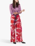 Lollys Laundry Vicky Floral Wide Leg Trousers, Red