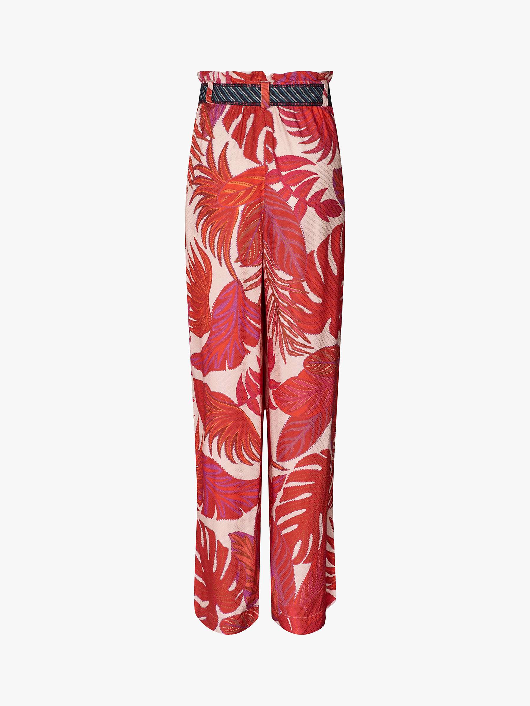 Buy Lollys Laundry Vicky Floral Wide Leg Trousers, Red Online at johnlewis.com