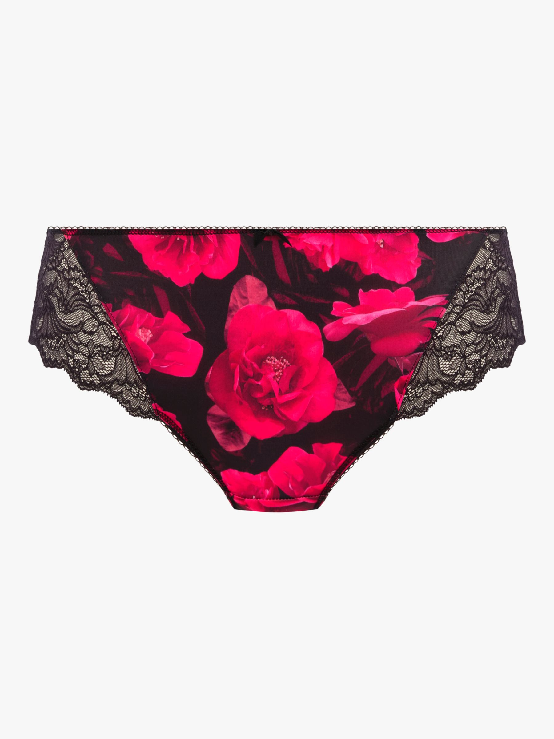 Fantasie Lucia Floral Print Shorty Knickers, Red at John Lewis & Partners