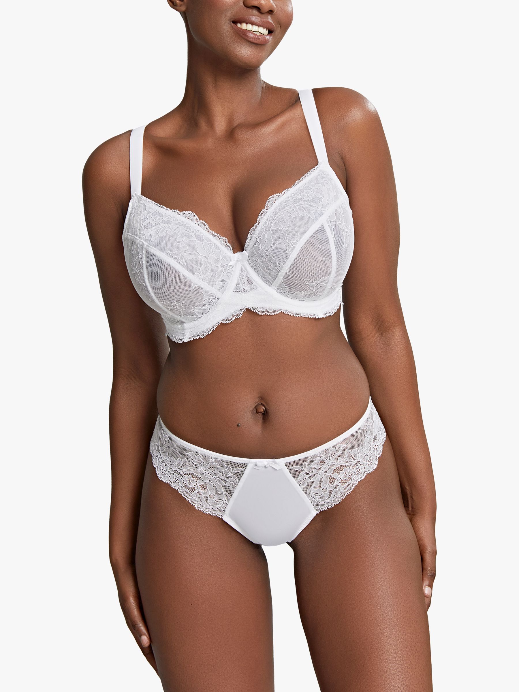 Panache Andorra Underwired Full Cup Bra, Pearl at John Lewis