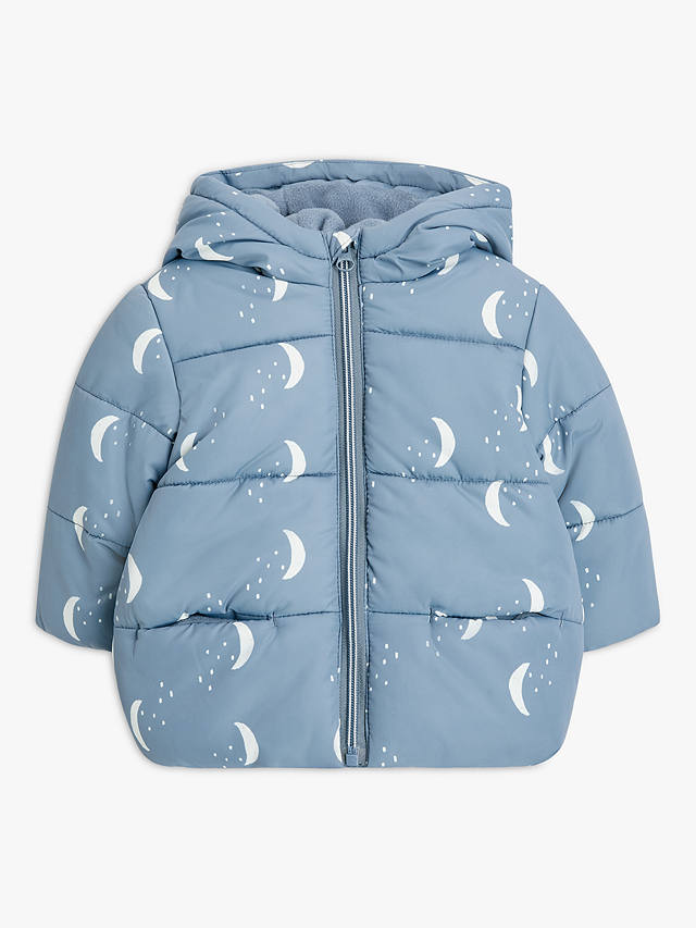 John Lewis Baby Moon Shower Resistant Puffer Jacket, Grey at John Lewis ...