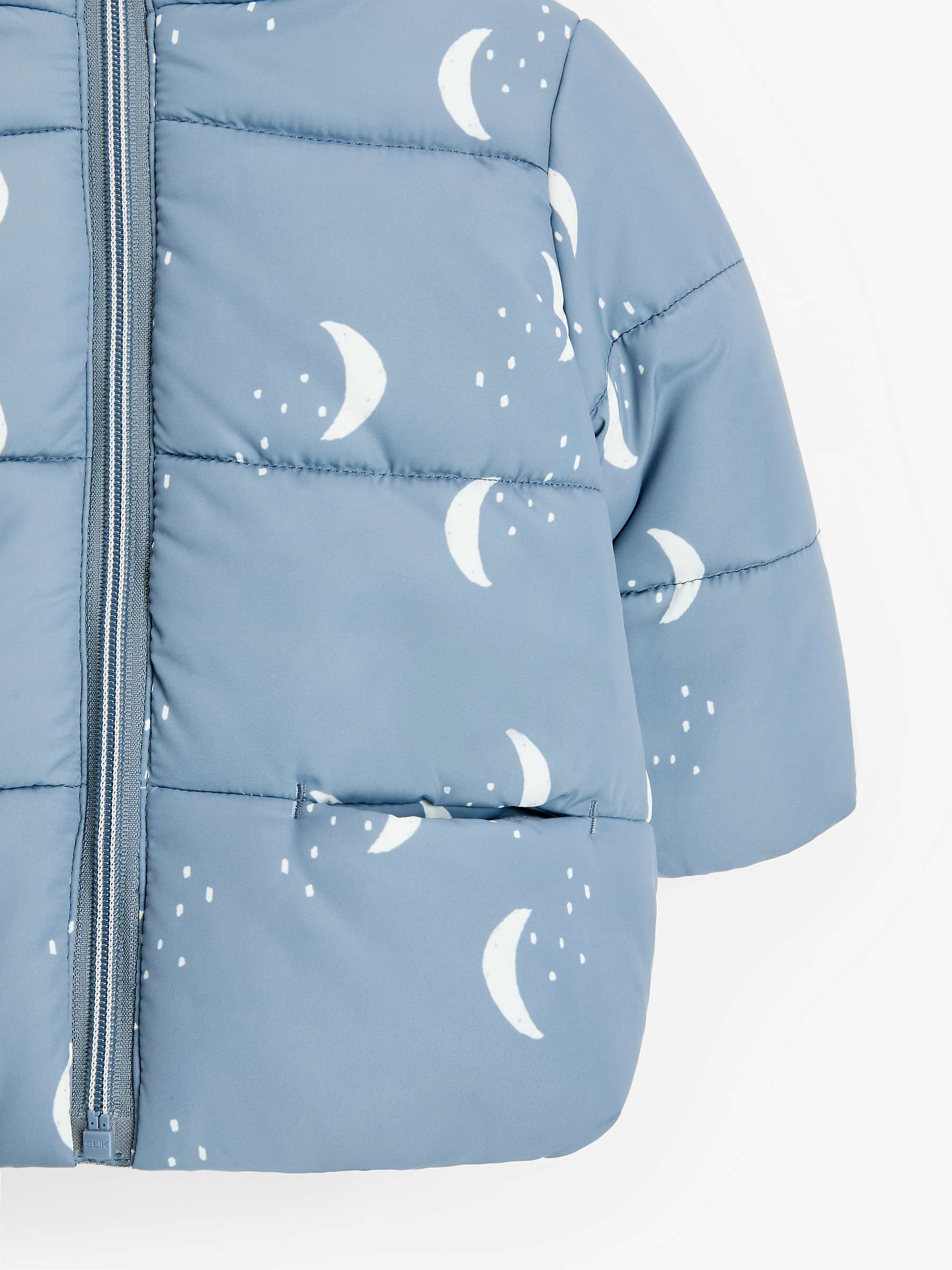 John Lewis Baby Moon Shower Resistant Puffer Jacket, Grey at John Lewis ...