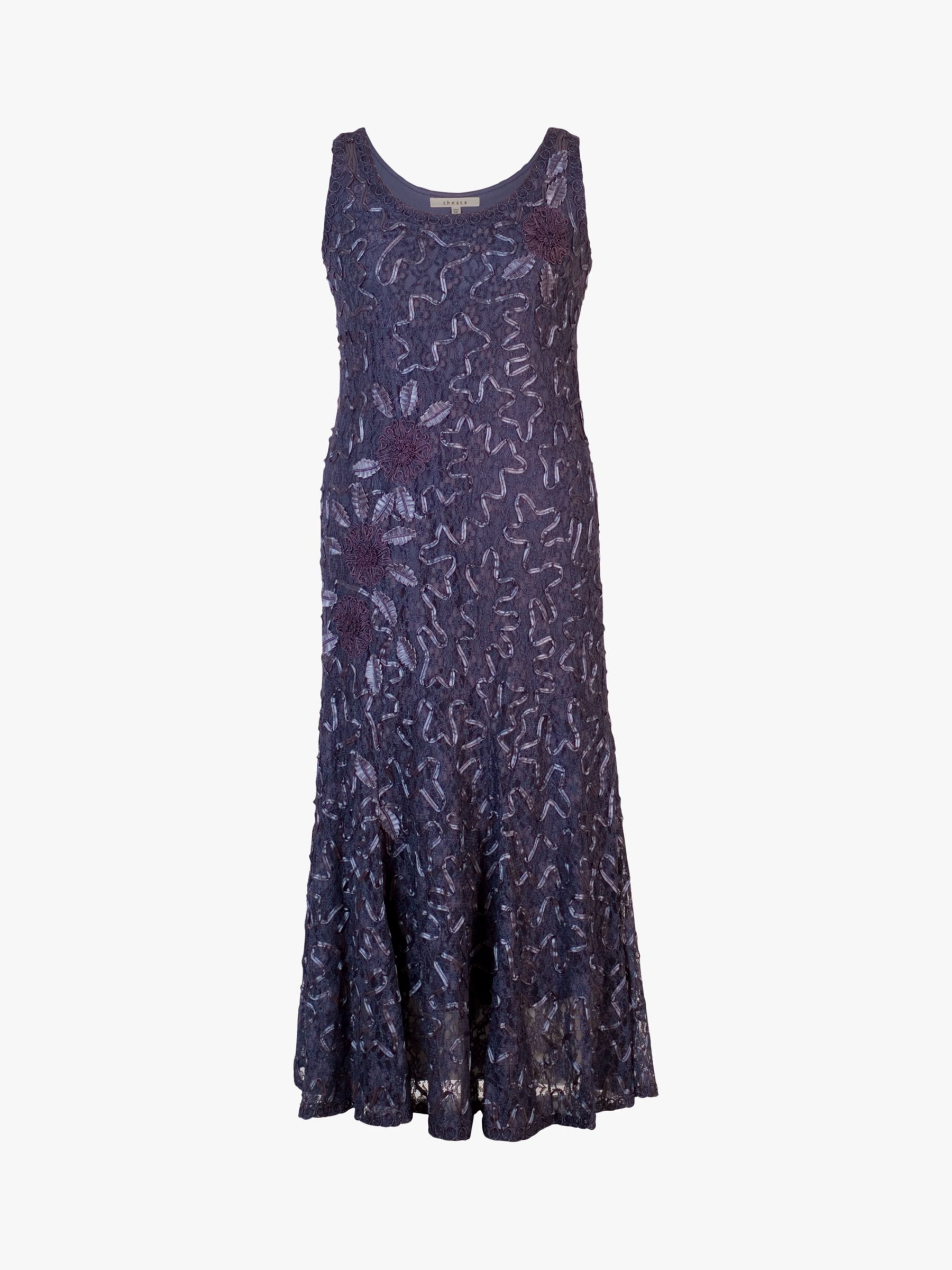 chesca Cornelli Floral Lace Maxi Dress, Hyacinth at John Lewis & Partners