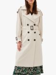 Phase Eight Tegan Double Breasted Trench Coat, Off White