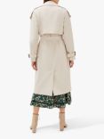 Phase Eight Tegan Double Breasted Trench Coat, Off White