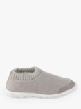totes Iso-Flex Herringbone Slipper Boots, Pale Grey