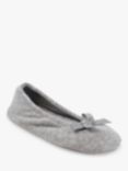 totes Terry Ballerina Slippers, Grey