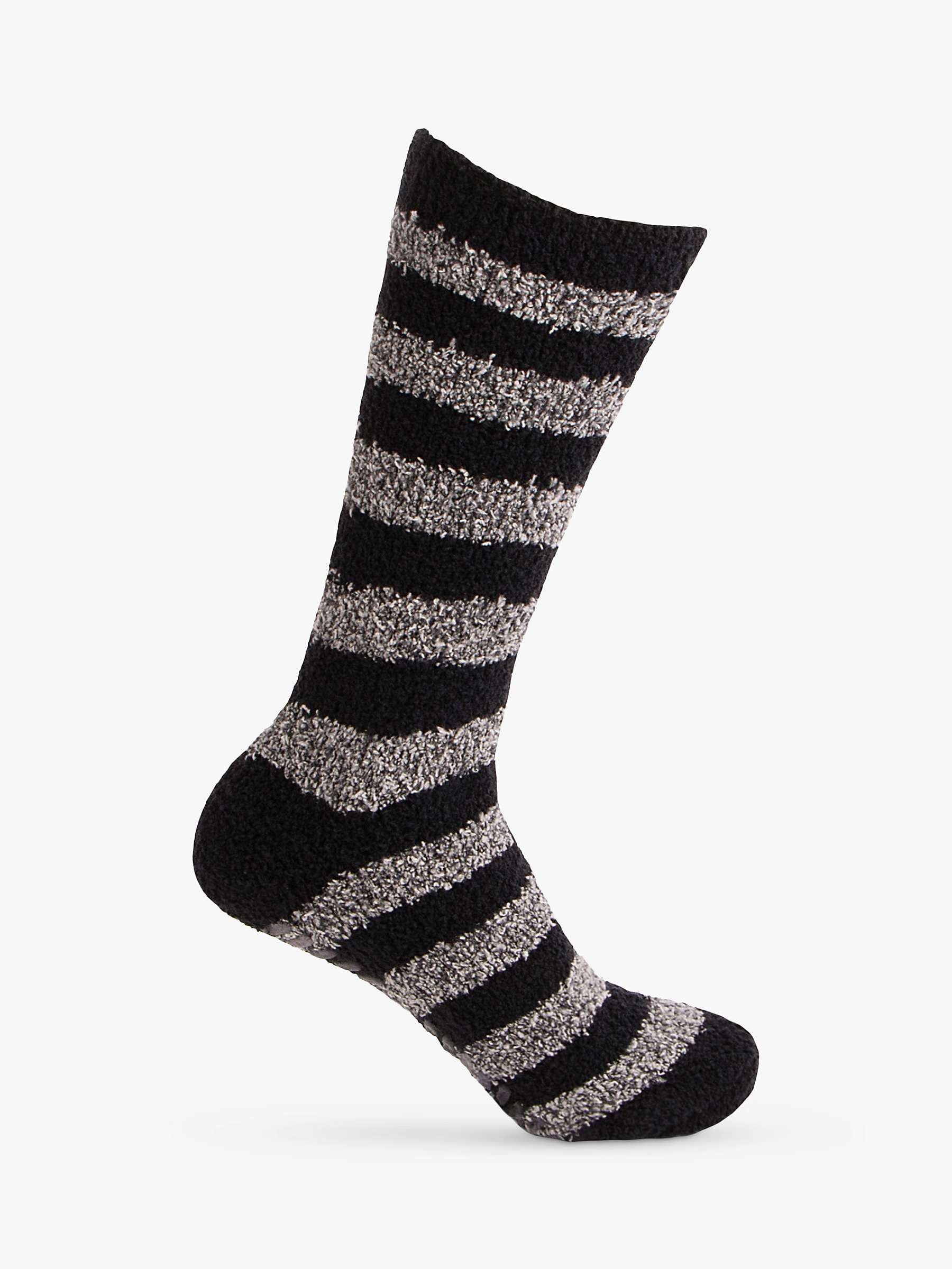 Buy totes Supersoft Slipper Socks, Pack of 2, Black/Grey Online at johnlewis.com