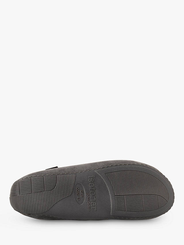 totes Airtex Suedette Moccasin Slippers, Grey