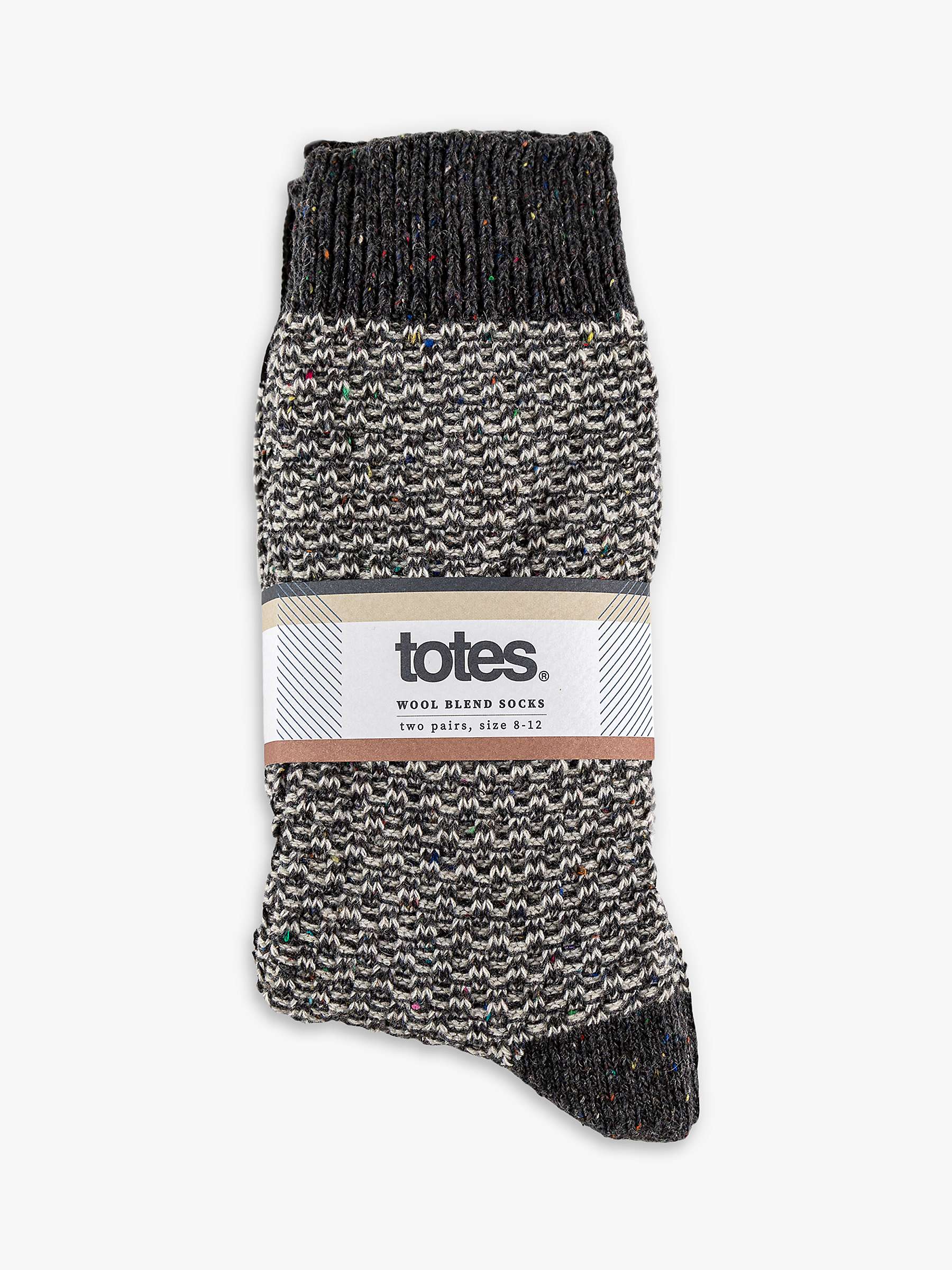 Buy totes Textured Socks, Pack of 2 Online at johnlewis.com