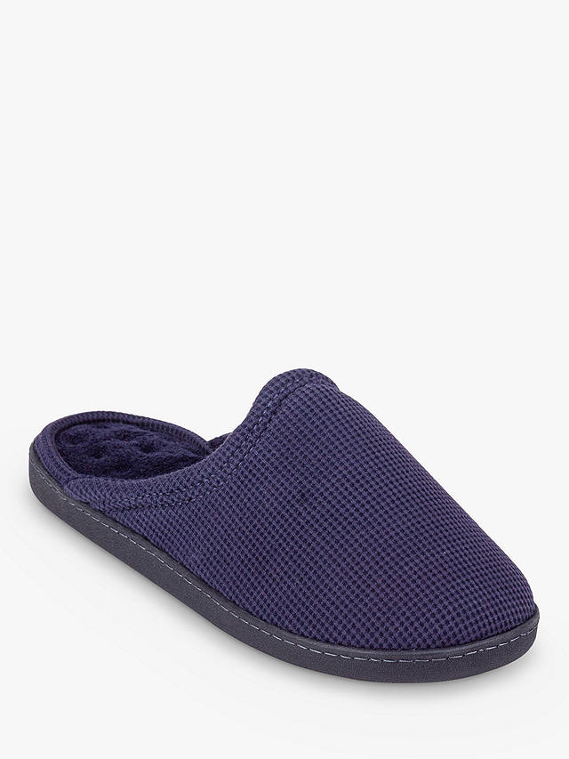 totes Waffle Mule Slippers, Navy