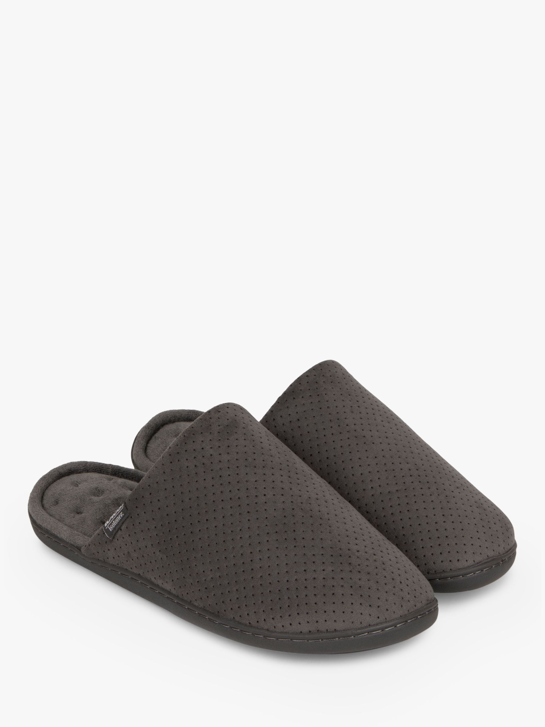 totes Airtex Suedette Mule Slippers, Grey, 8