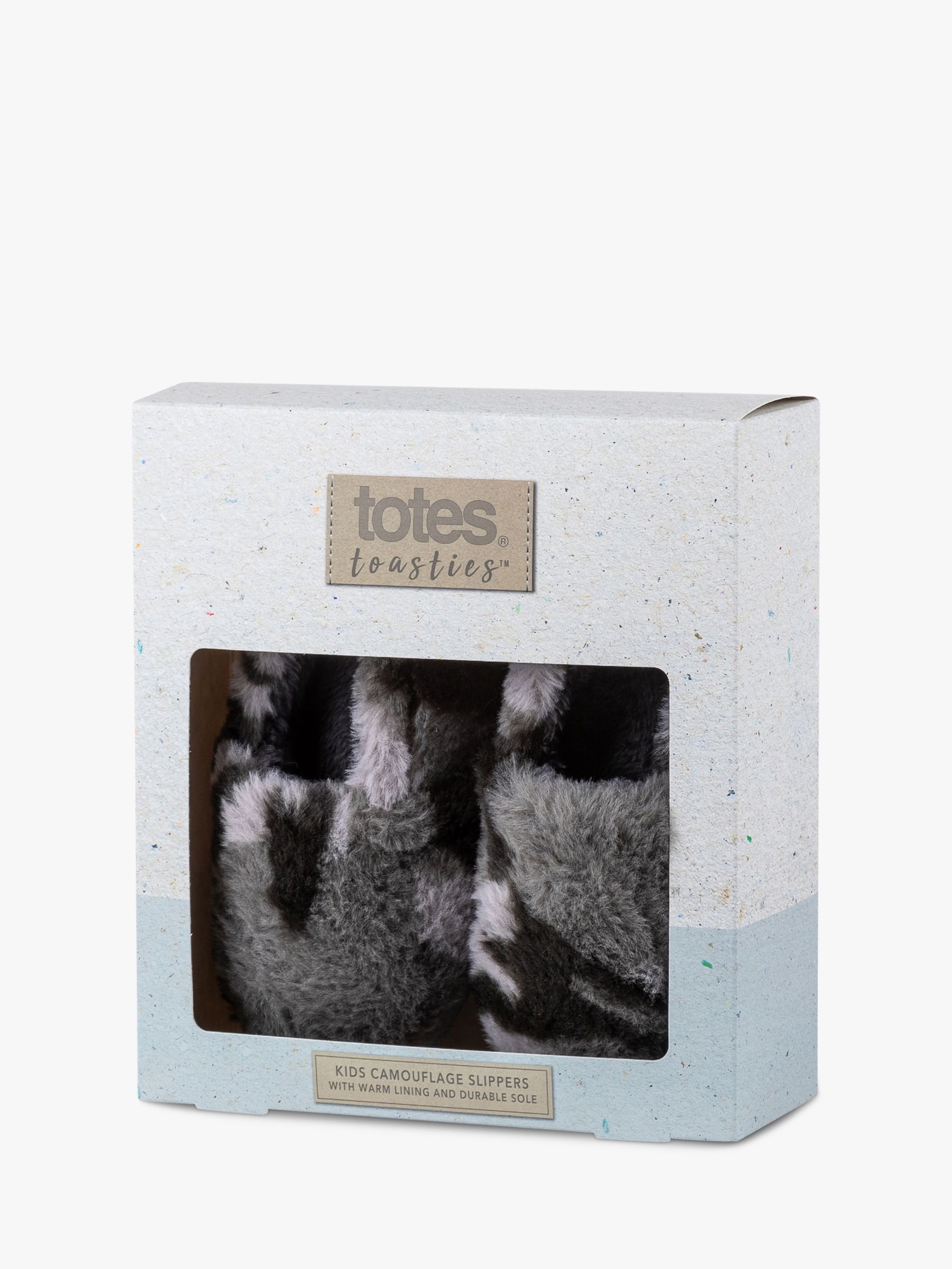 totes Kids' Camouflage Slippers at John Lewis & Partners