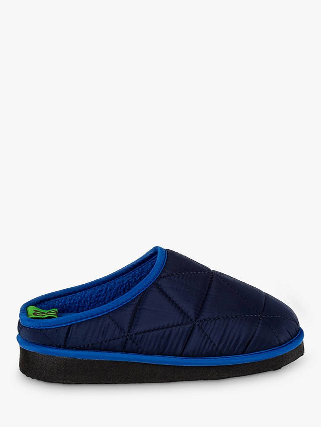 totes Kids' Premium Quilted Mule Slippers, Navy