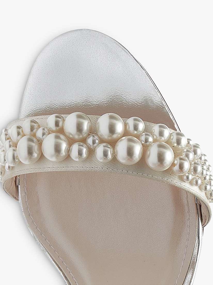 Buy Rainbow Club Clara Strappy Bridal Sandals, Ivory Satin Online at johnlewis.com