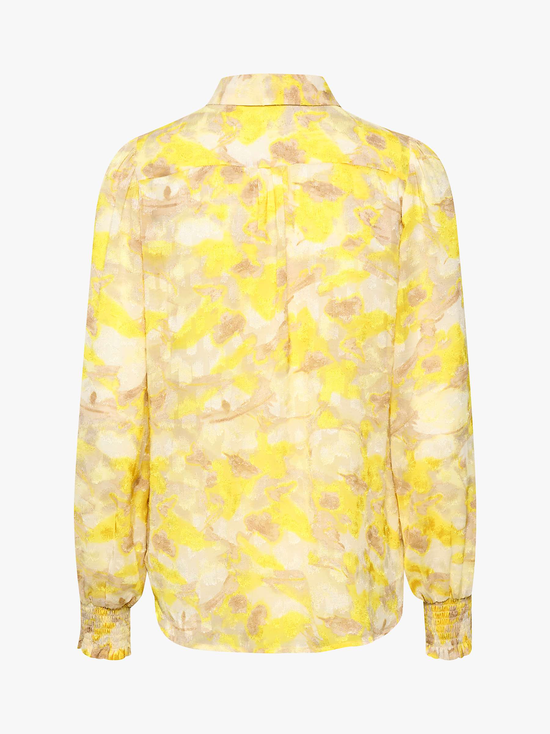 InWear Martha Abstract Print Shirt, Yellow at John Lewis & Partners