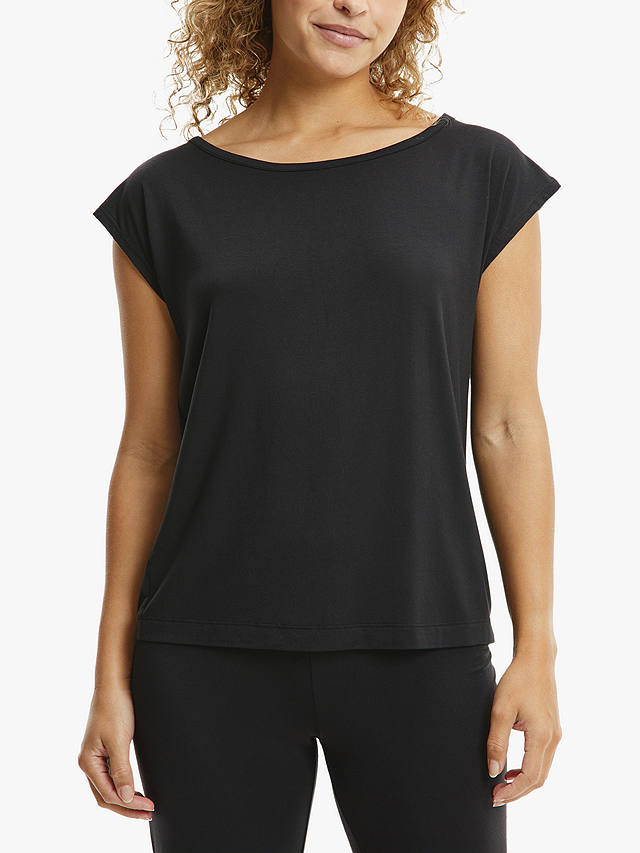 Calvin Klein Ultra Light Lounge T-Shirt, Black at John Lewis & Partners
