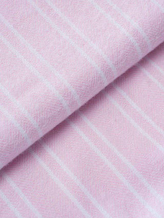 British Boxers Westwood Stripe Brushed Cotton Nightshirt, Pink/White