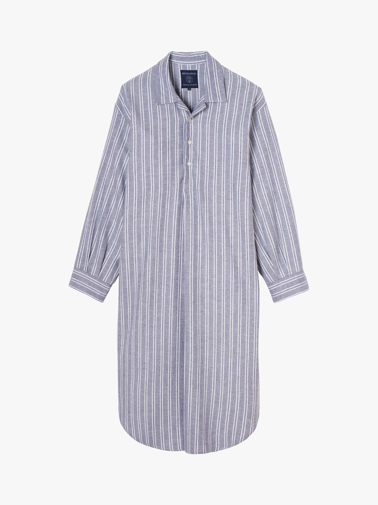 Buy British Boxers Westwood Stripe Brushed Cotton Nighshirt Online at johnlewis.com