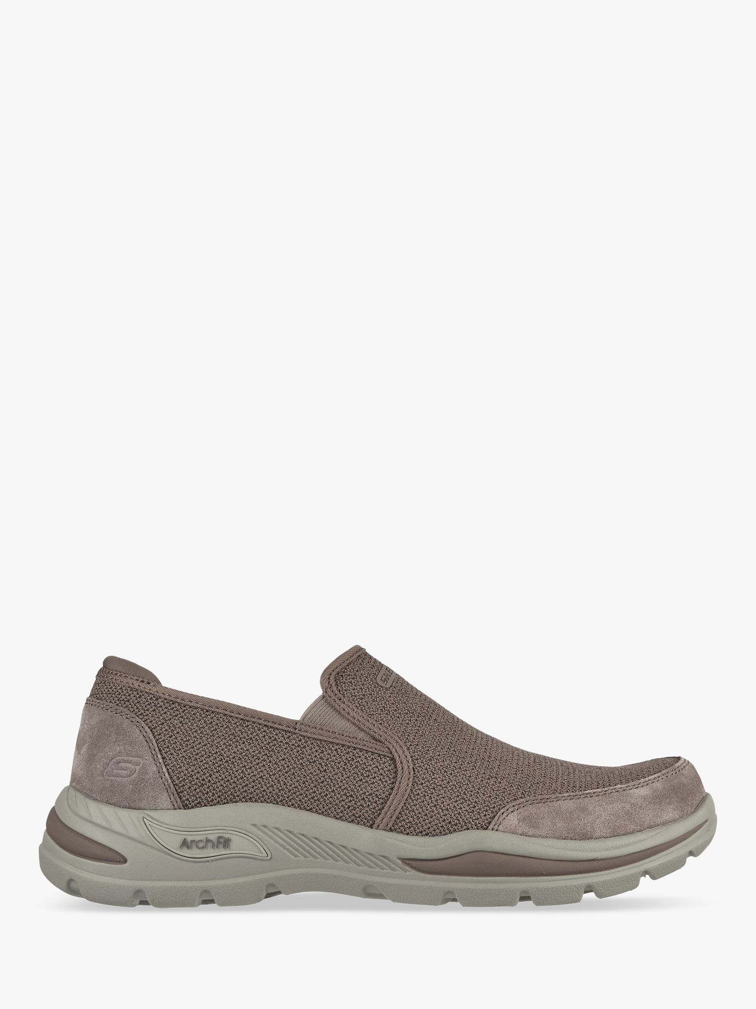 Skechers Relaxed Fit Arch Fit Motley Ratel Slip On Trainers, Light ...