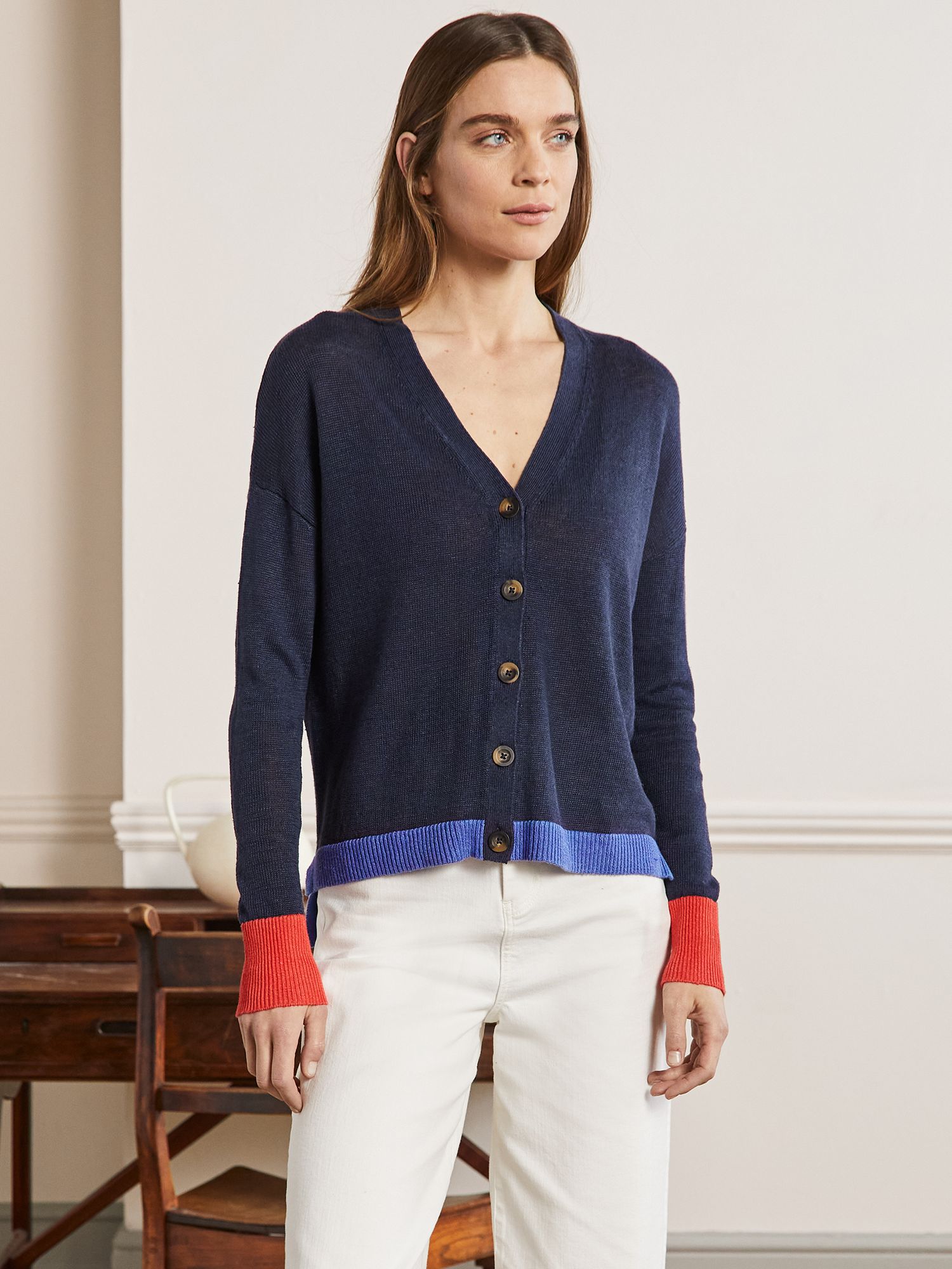 boden linen cardigan