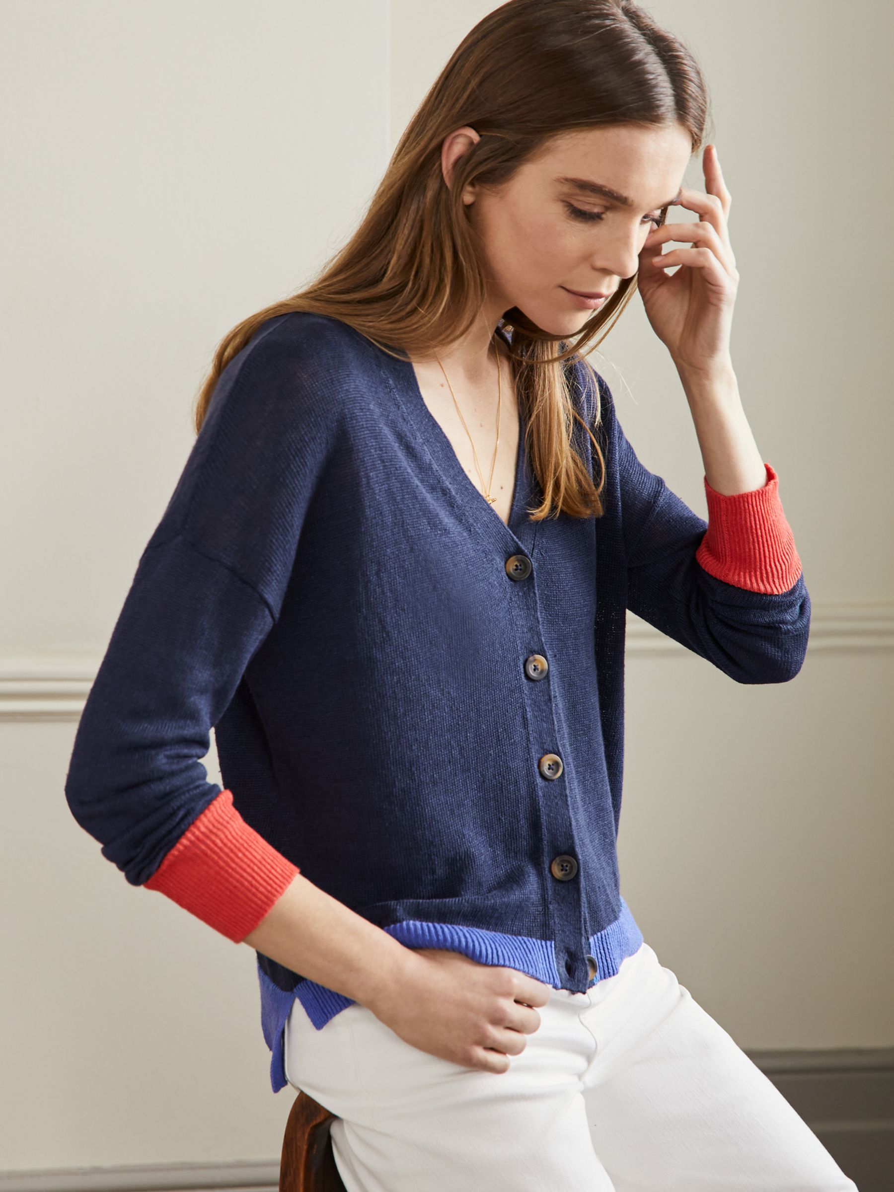 boden linen cardigan