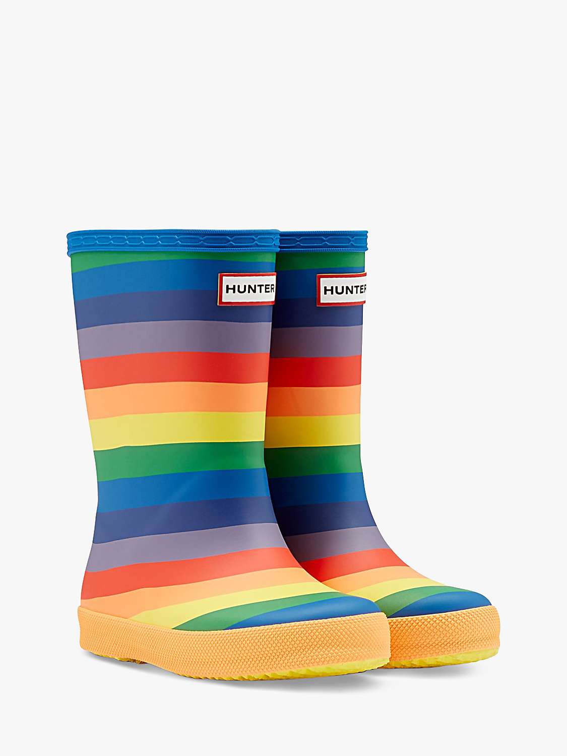 Buy Hunter Kids' Original First Classic Rainbow Wellington Boots Online at johnlewis.com