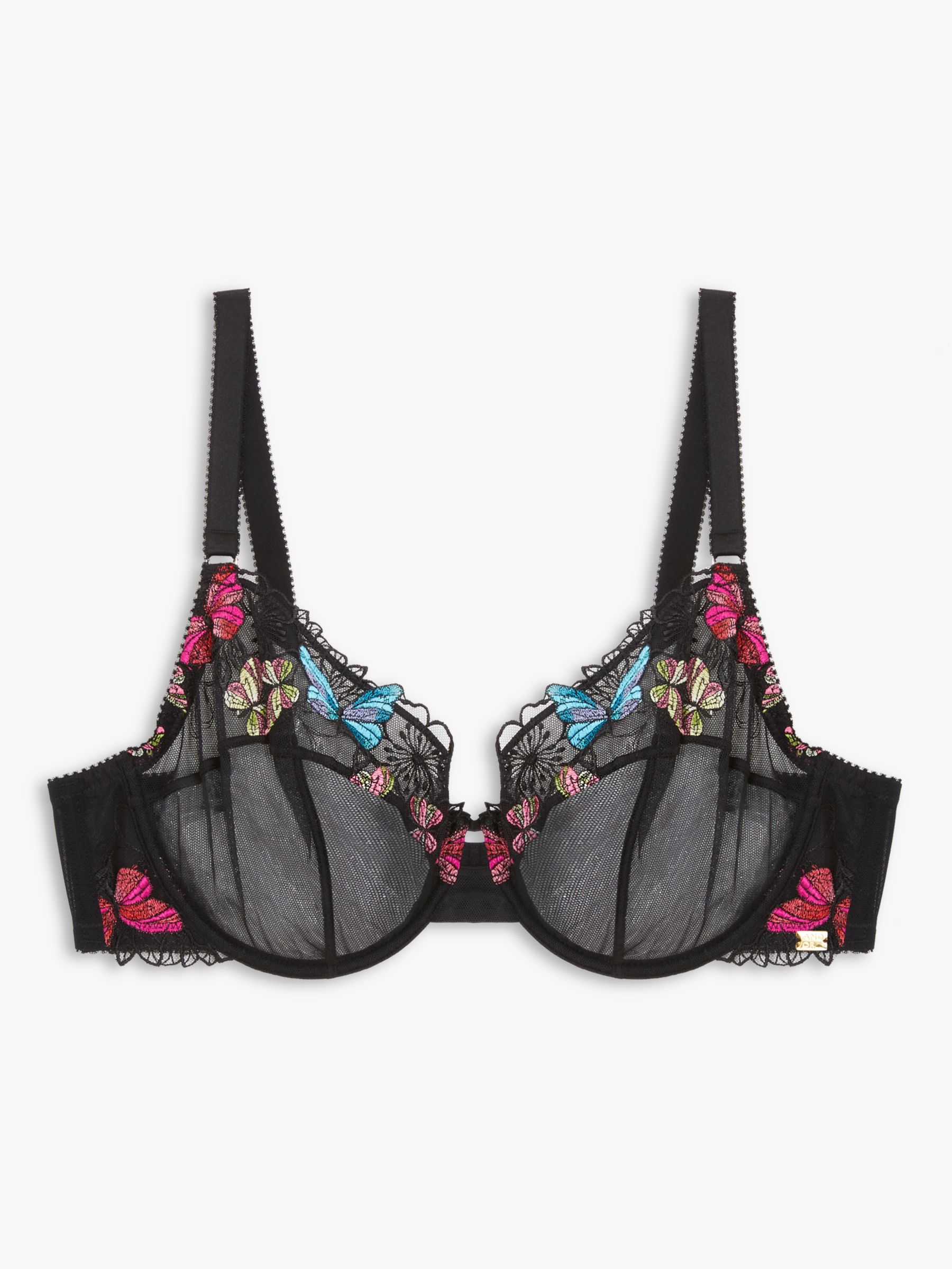 AND/OR Kiki Butterfly Full Support Non Padded Underwired Balcony Bra ...