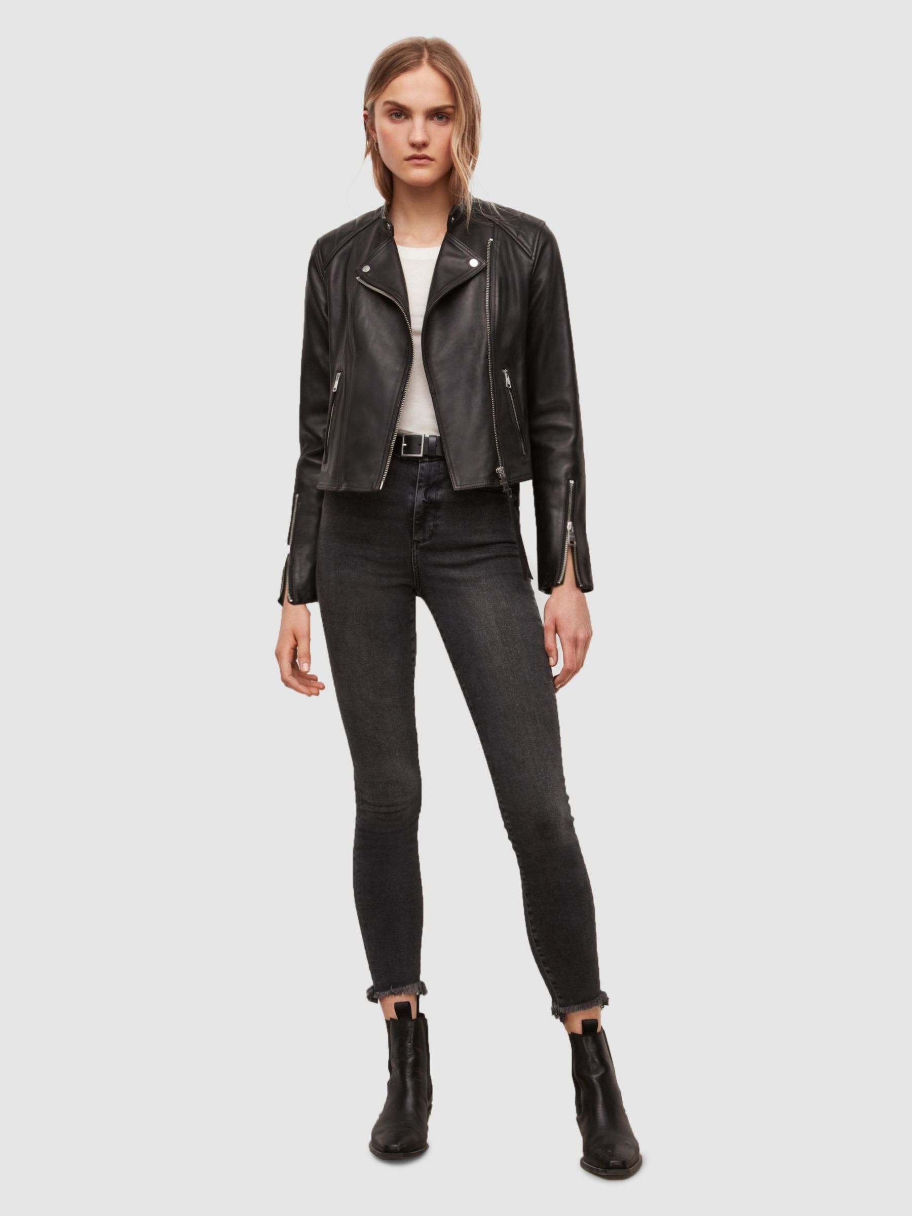 AllSaints Neve Leather Biker Jacket