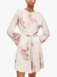 AllSaints Cassandra Ume Floral Print Dress, Petal Pink